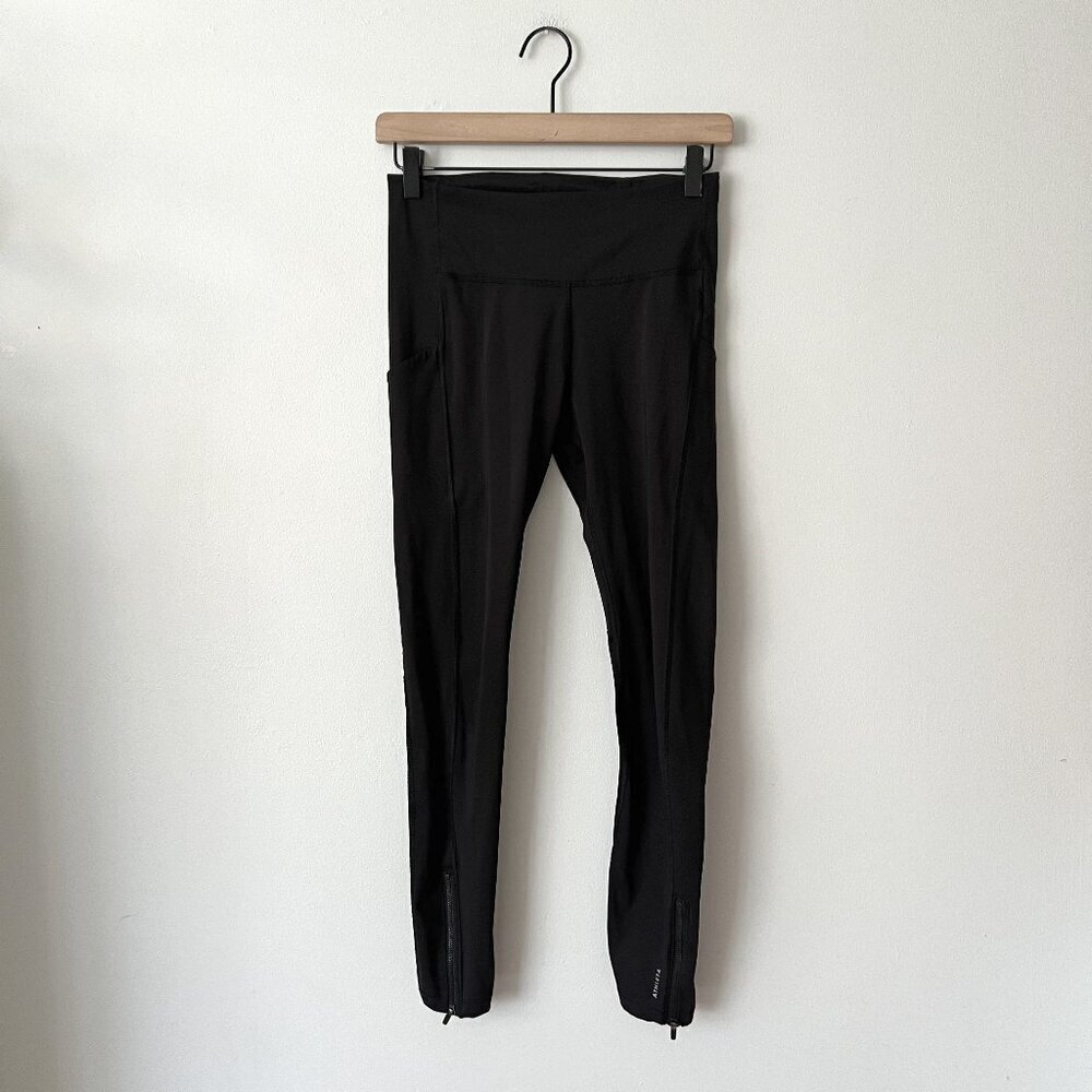 Athleta Ultimate Run 7/8 Tight Black Women's Size Small Tall